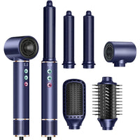 5-in-1 High-Speed Hair Dryer Brush & Curler | Ionic Hot Air Styling Comb